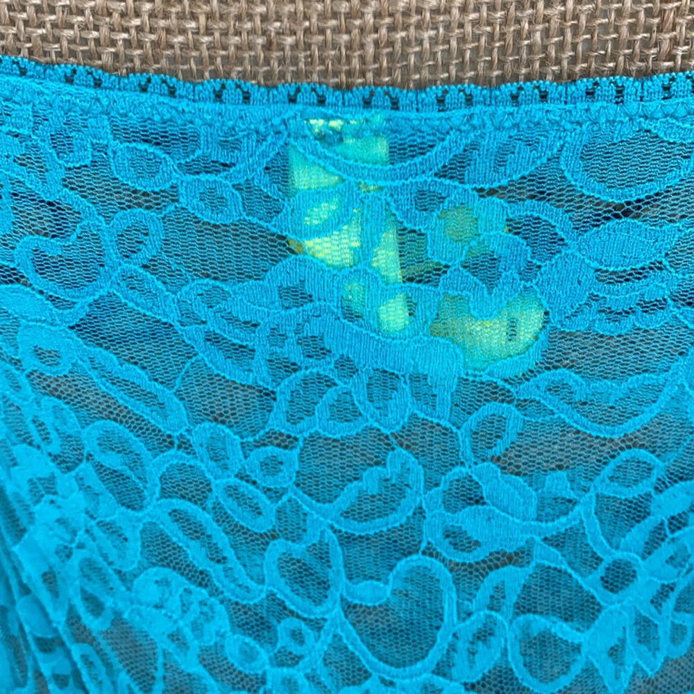 Victoria’s Secret “The Lacie” Aqua Nightie - Picture 10 of 12